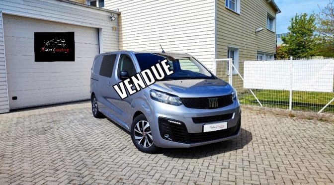 FIAT SCUDO III CABINE APPROFONDIE 5 PLACES BLUEHDI 180 EAT8 PRO LOUNGE CONNECT // TVA // CAMERA //